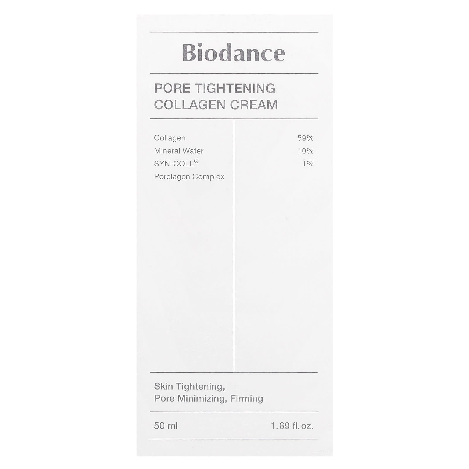Biodance, Pore Tightening Collagen Cream, 1.69 fl oz (50 ml)
