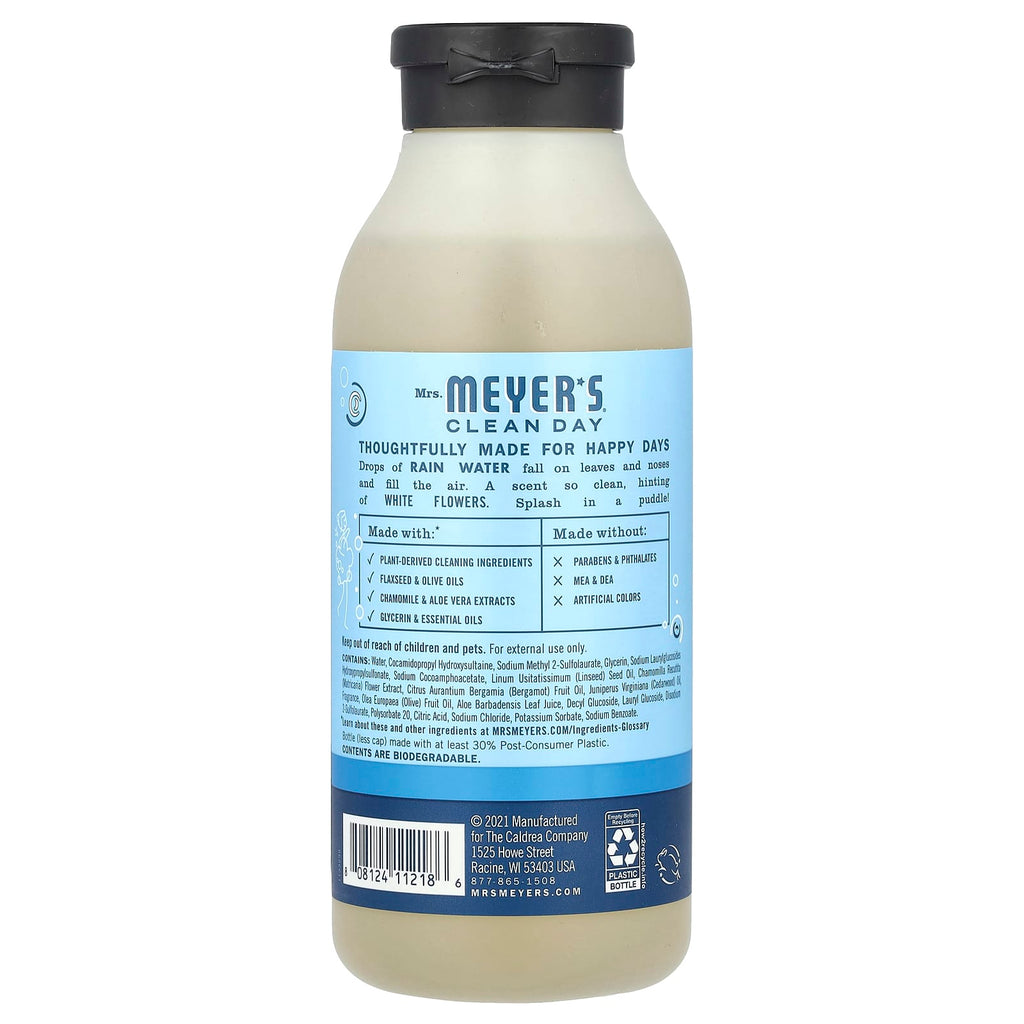 Mrs. Meyers Clean Day, Body Wash, Rain Water, 16 fl oz (473 ml)