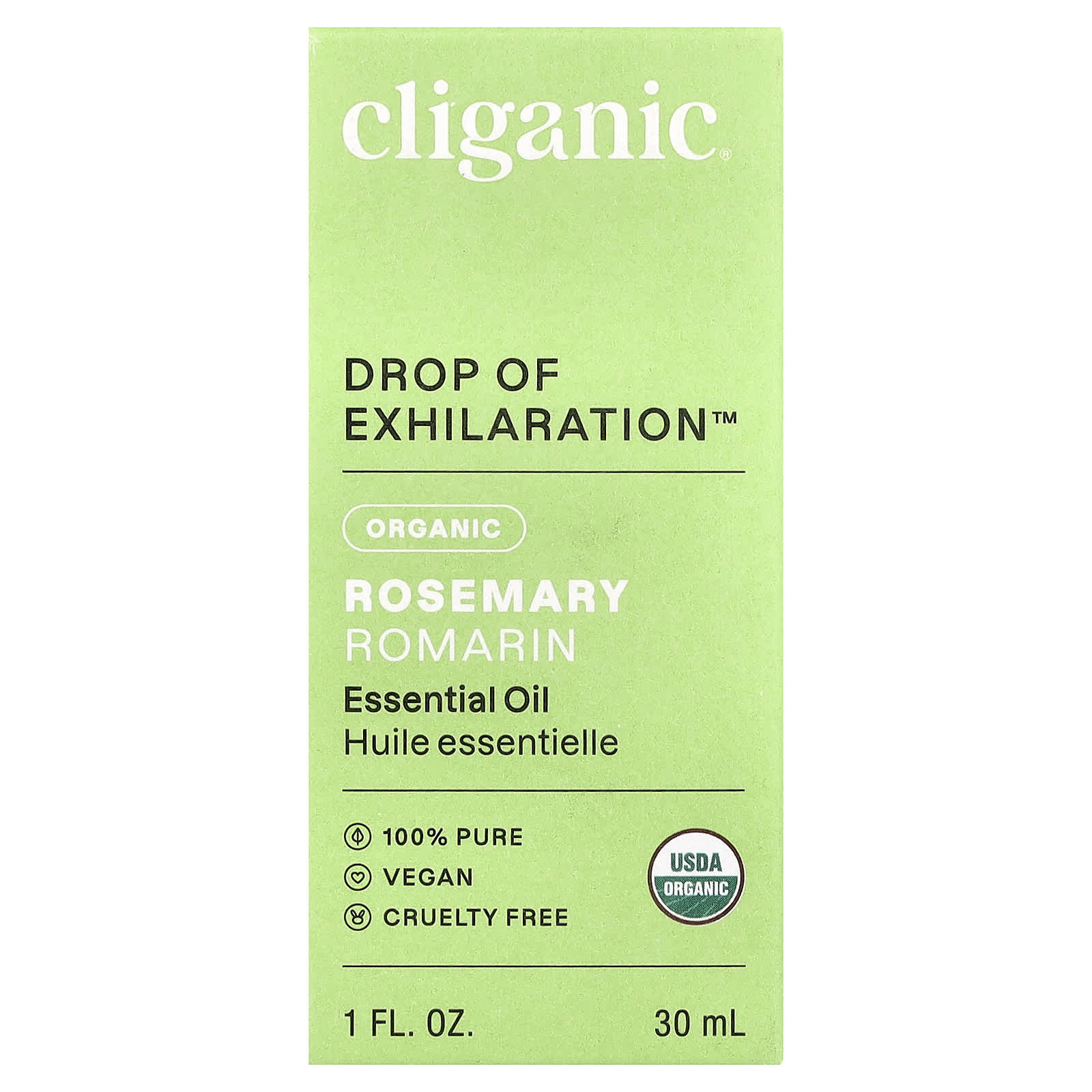 Cliganic, Organic Rosemary Essential Oil, 1 fl oz (30 ml)