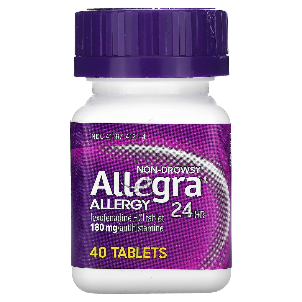 Allegra, Allergy 24 HR, Non-Drowsy, 180 mg , 40 Tablets