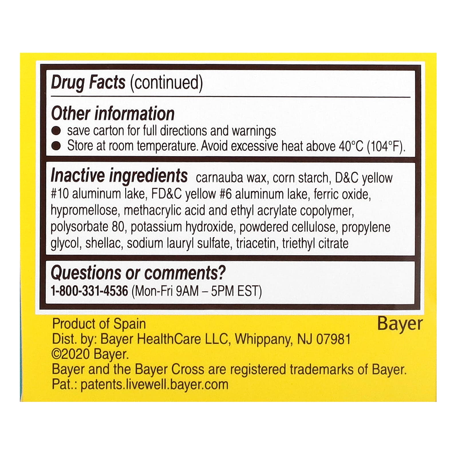 Bayer, Safety Coated Aspirin Regimen, Low Dose, 81 mg, 120 Enteric Coated Tablets