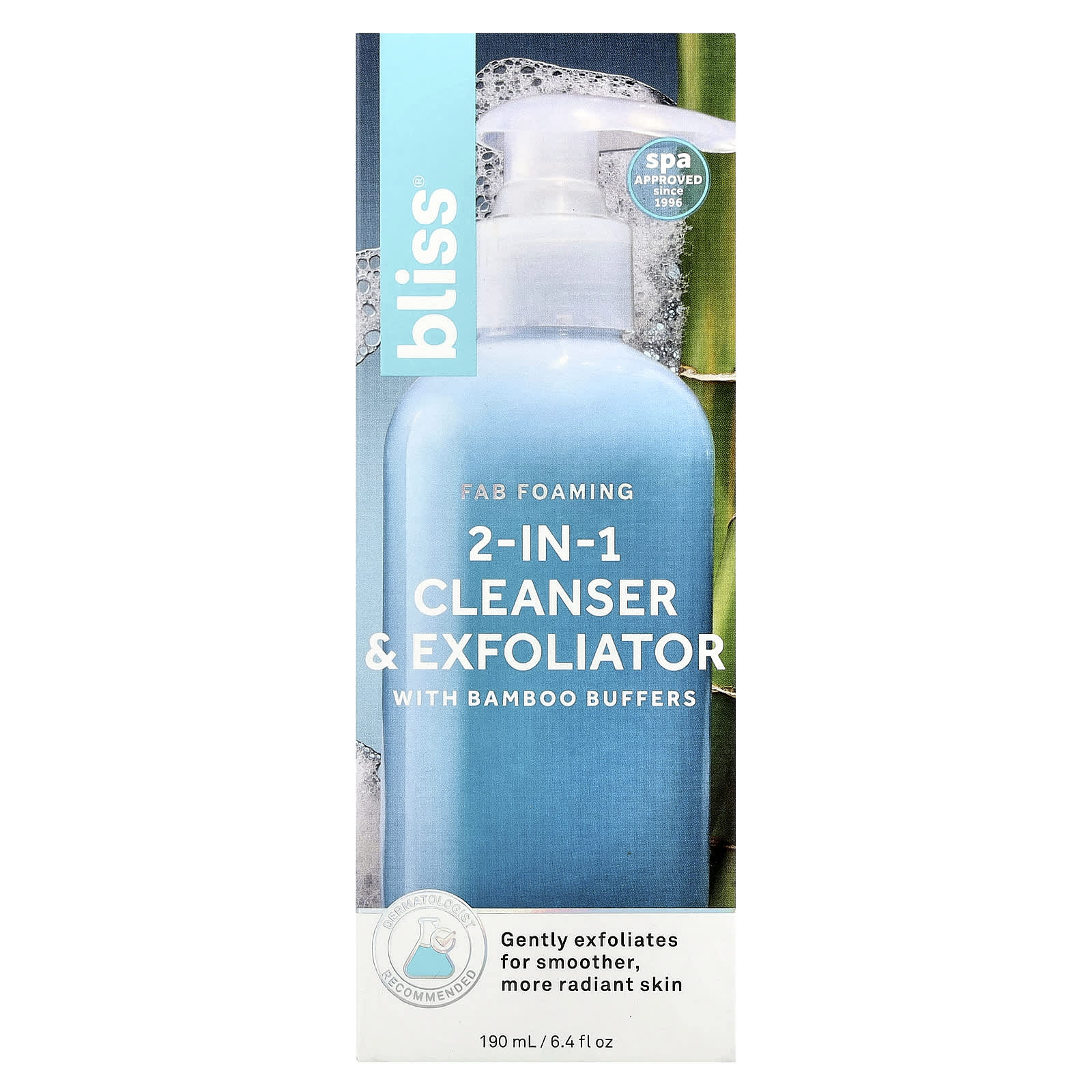 Bliss, Fab Foaming 2-In-1 Cleanser & Exfoliator, 6.4 fl oz (190 ml)