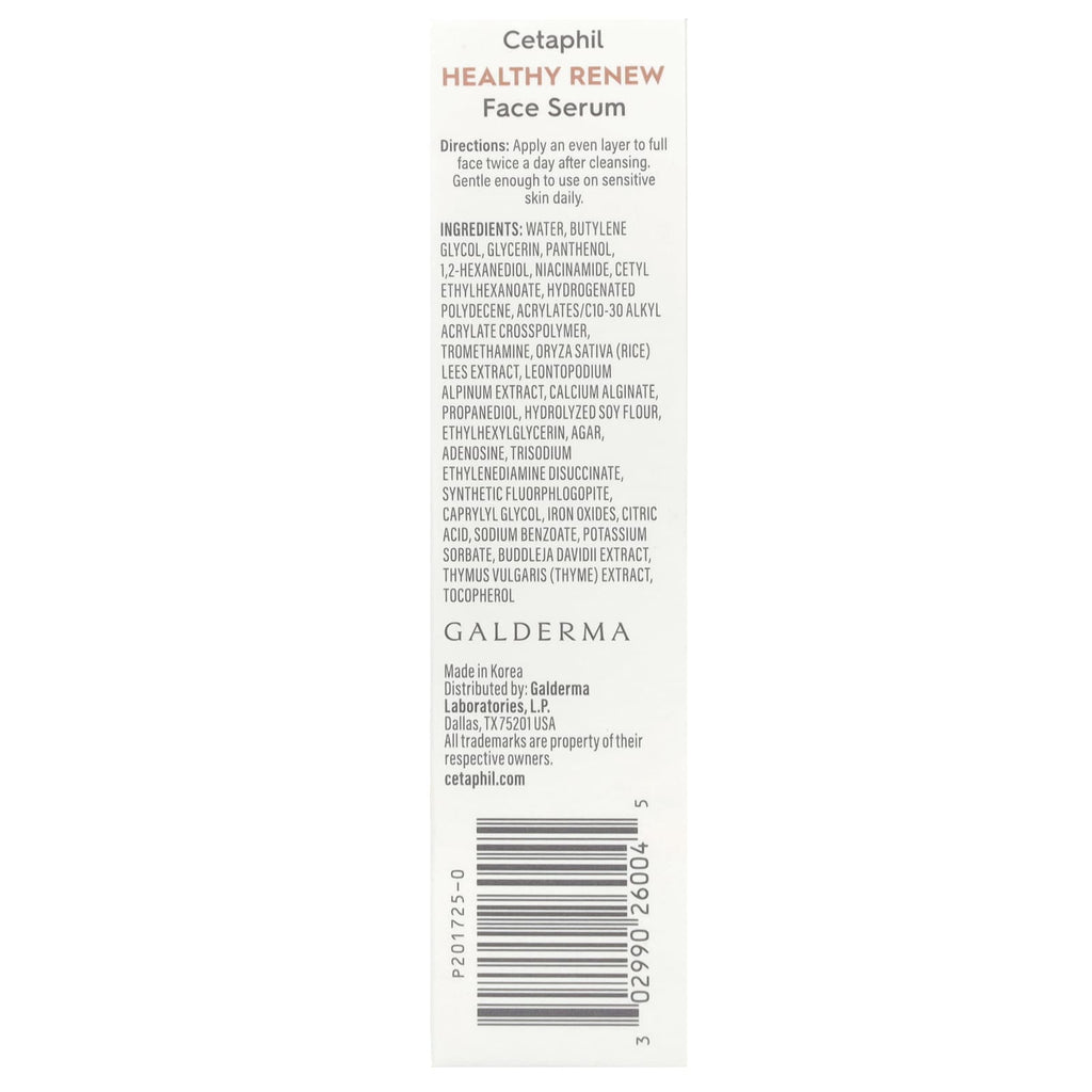 Cetaphil, Healthy Renew, Face Serum, Fragrance Free, 1 oz (28 g)