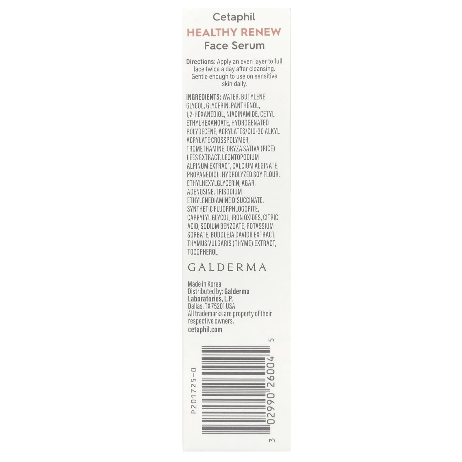 Cetaphil, Healthy Renew, Face Serum, Fragrance Free, 1 oz (28 g)