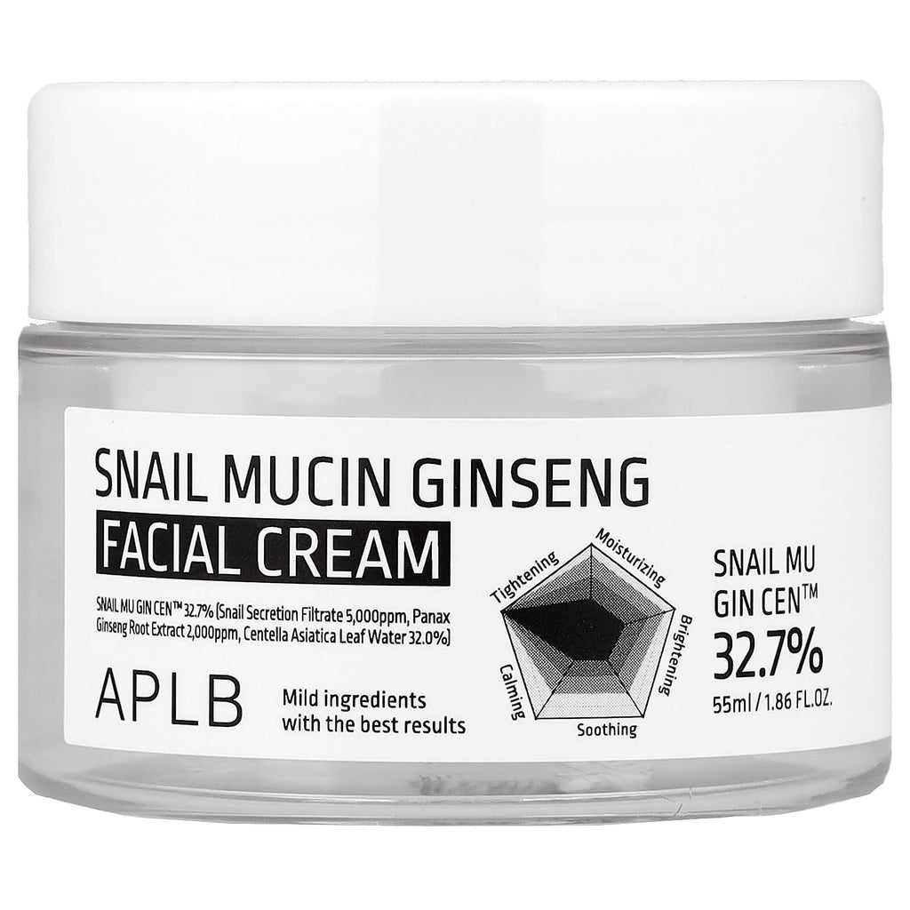 APLB, Snail Mucin Ginseng Facial Cream, 1.86 fl oz (55 ml)