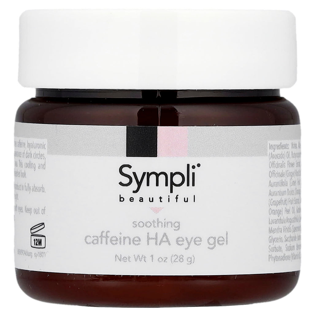 Sympli Beautiful, Soothing Caffeine Hyaluronic Acid Eye Gel, 1 oz (28 g)