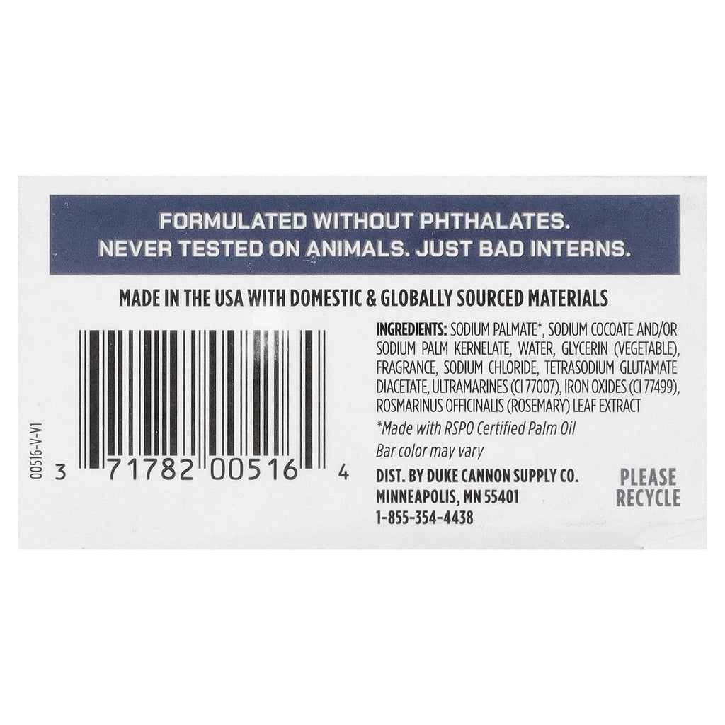 Duke Cannon Supply Co., Big Brick Of Bar Soap®, Midnight Swim, 10 oz (283 g)