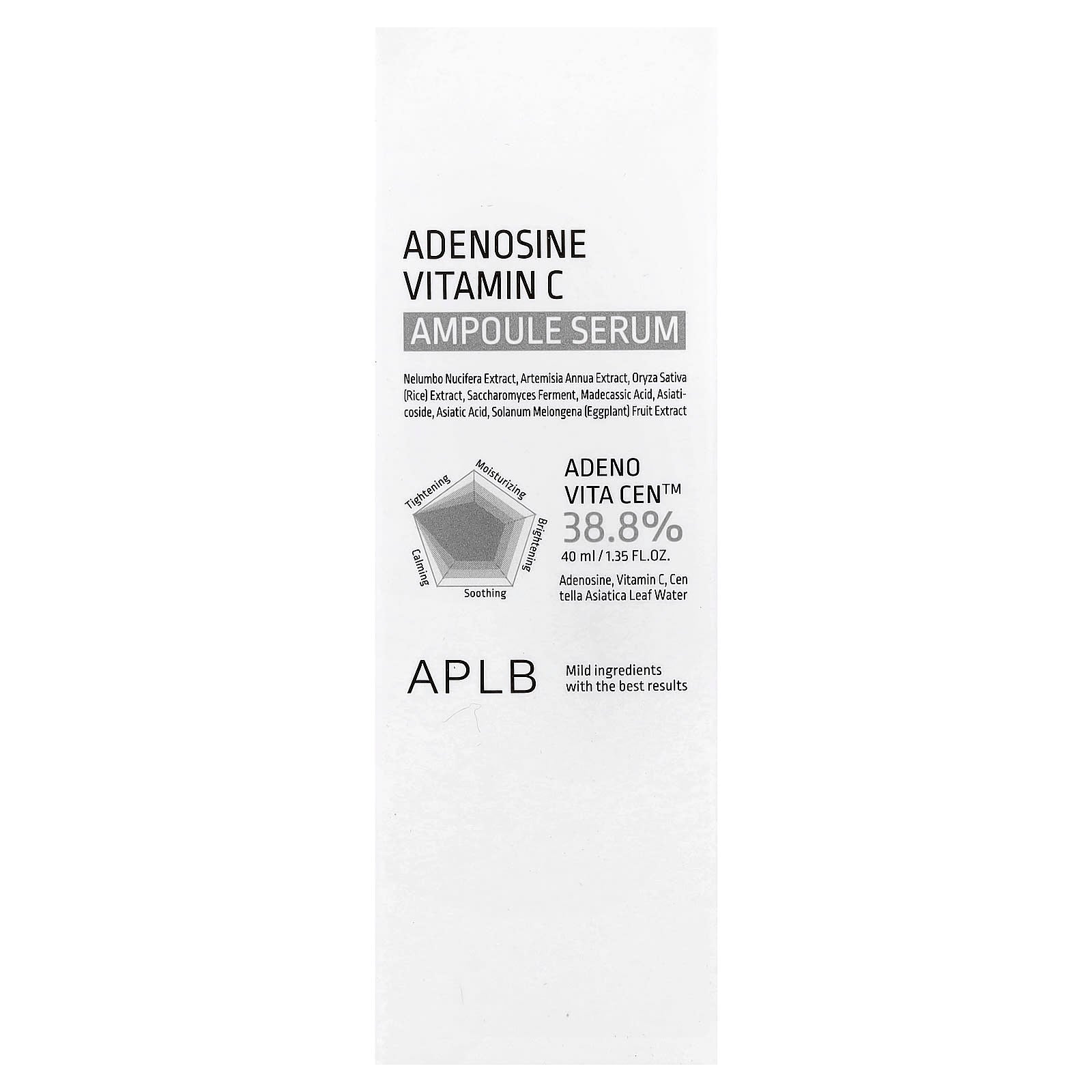 APLB, Adenosine Vitamin C Ampoule Serum, 1.35 fl oz (40 ml)