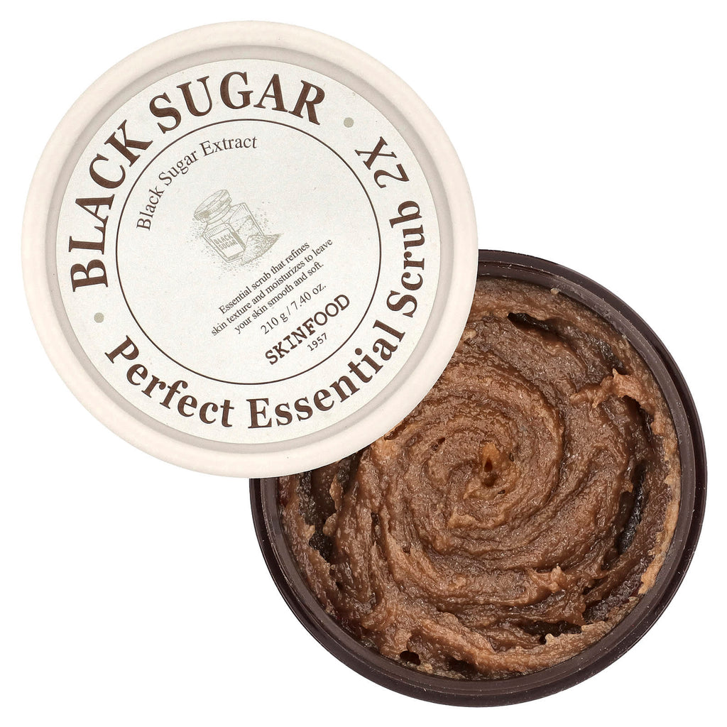 SKINFOOD, Black Sugar Perfect Essential Scrub 2X, 7.4 oz (210 g)