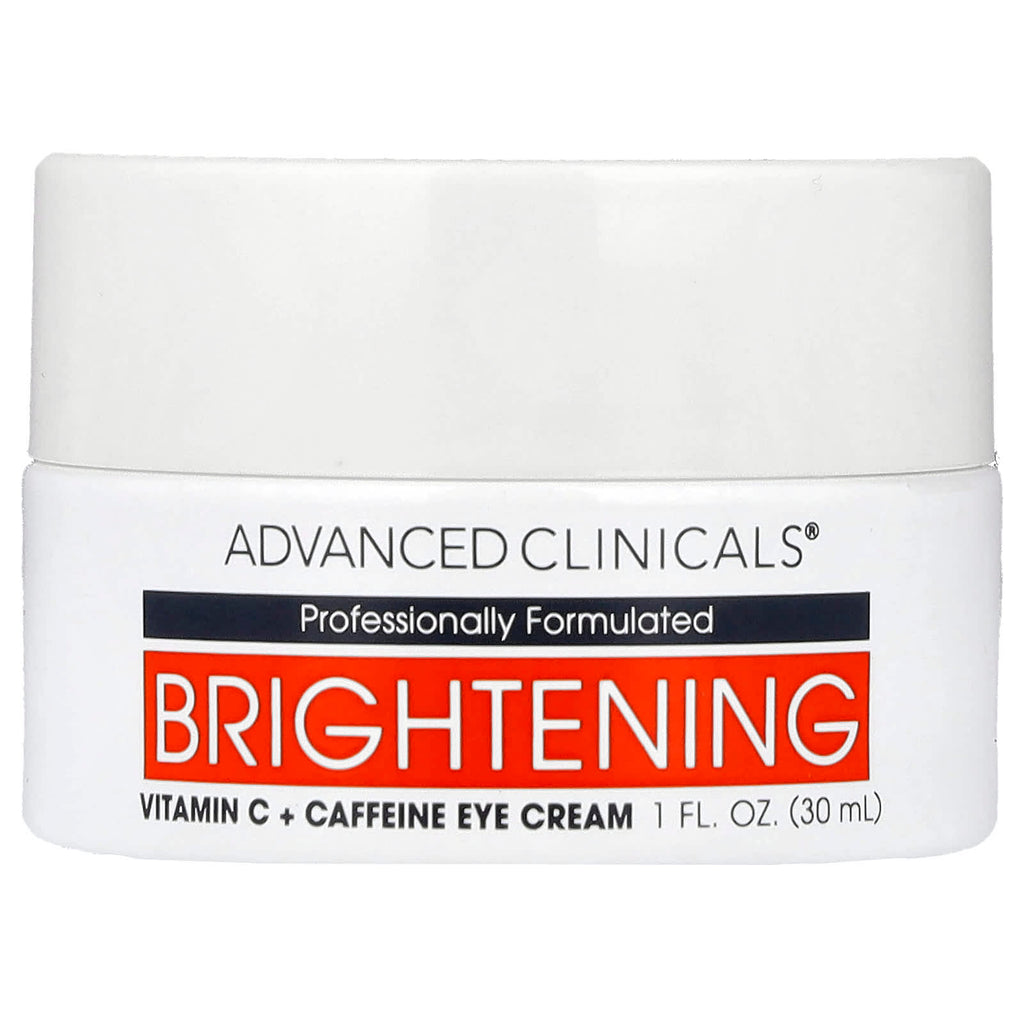 Advanced Clinicals, Brightening Vitamin C + Caffeine Eye Cream , 1 fl oz (30 ml)