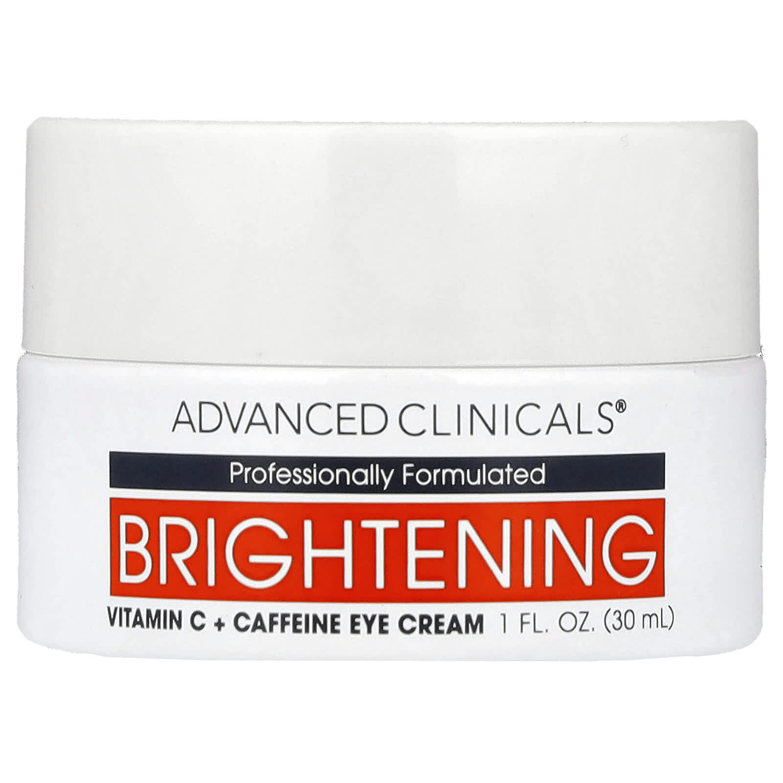 Advanced Clinicals, Brightening Vitamin C + Caffeine Eye Cream , 1 fl oz (30 ml)
