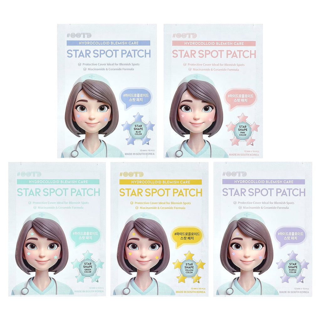 OOTD, Star Spot Patch, Hydrocolloid Blemish Care , 80 Patches