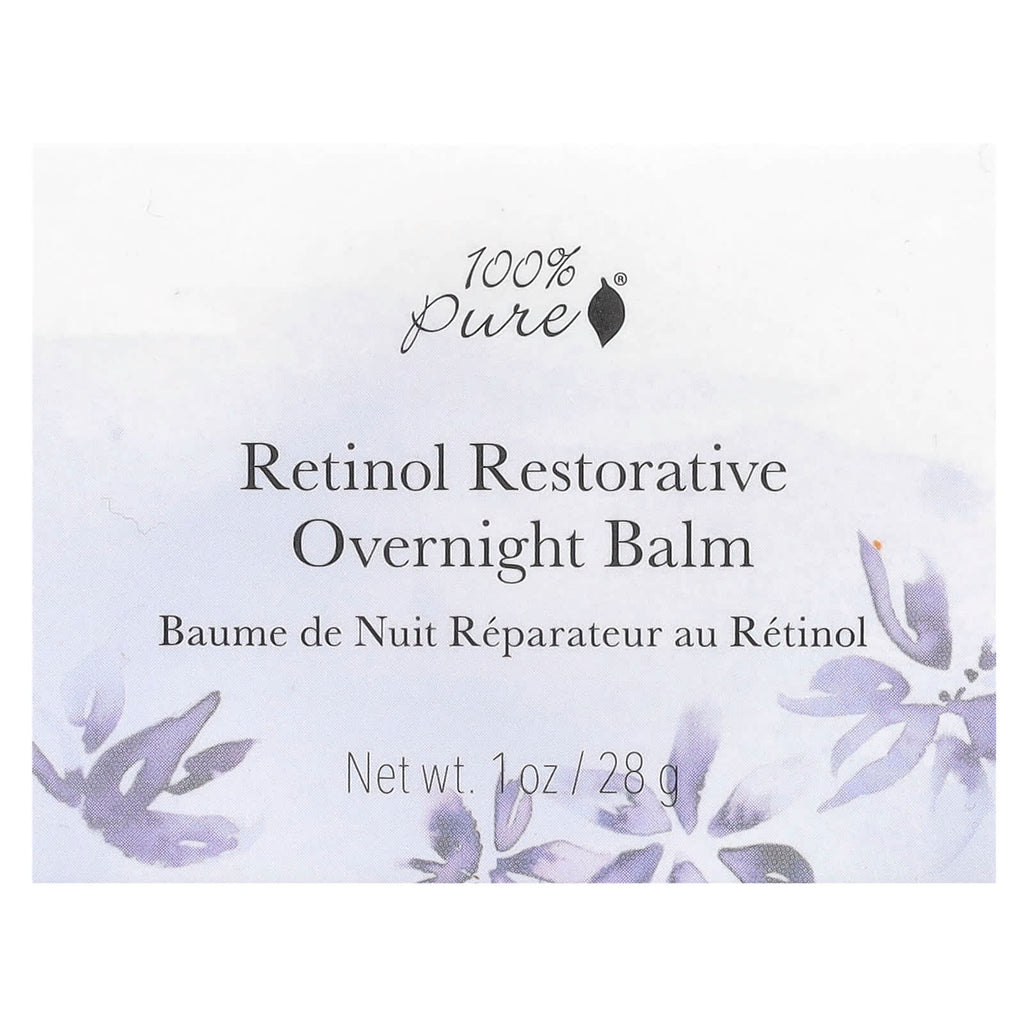 100% PURE, Retinol Restorative Overnight Balm , 1 oz (28 g)