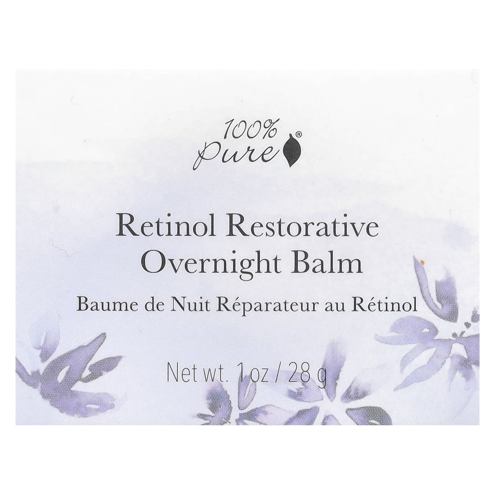 100% PURE, Retinol Restorative Overnight Balm , 1 oz (28 g)