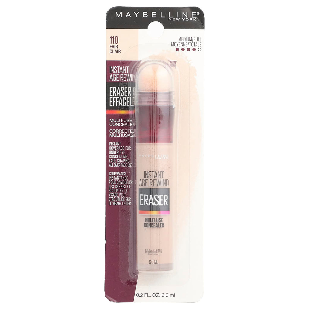 Maybelline, Instant Age Rewind, Eraser, Multi-Use Concealer, 110 Fair, 0.2 fl oz (6 ml)