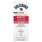 Gold Bond, Medicated Diabetics' Dry Skin Relief Foot Cream, 3.4 oz (96 g)
