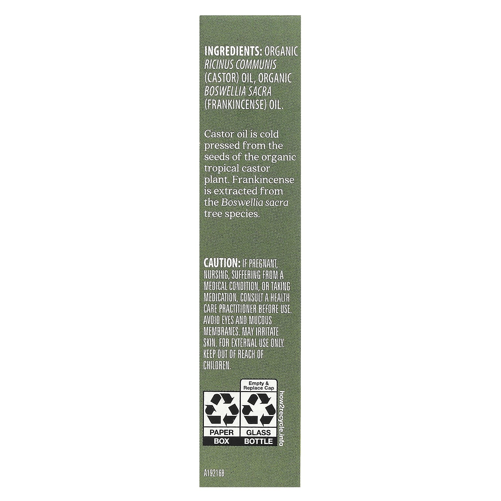 Aura Cacia, Roll-On, Castor & Frankincense, 0.31 fl oz (9.2 ml)
