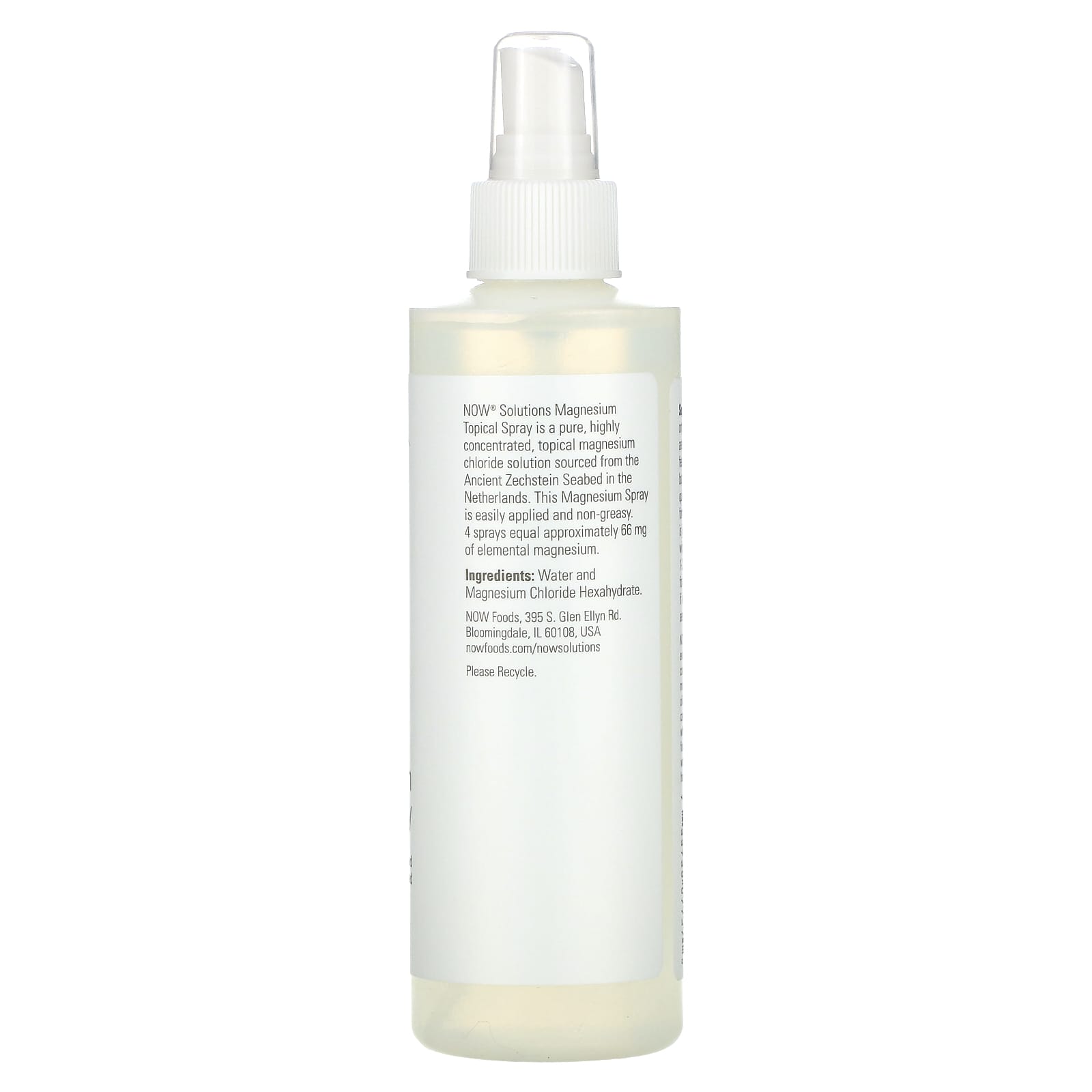 NOW Foods, Magnesium Topical Spray, 8 fl oz (237 ml)