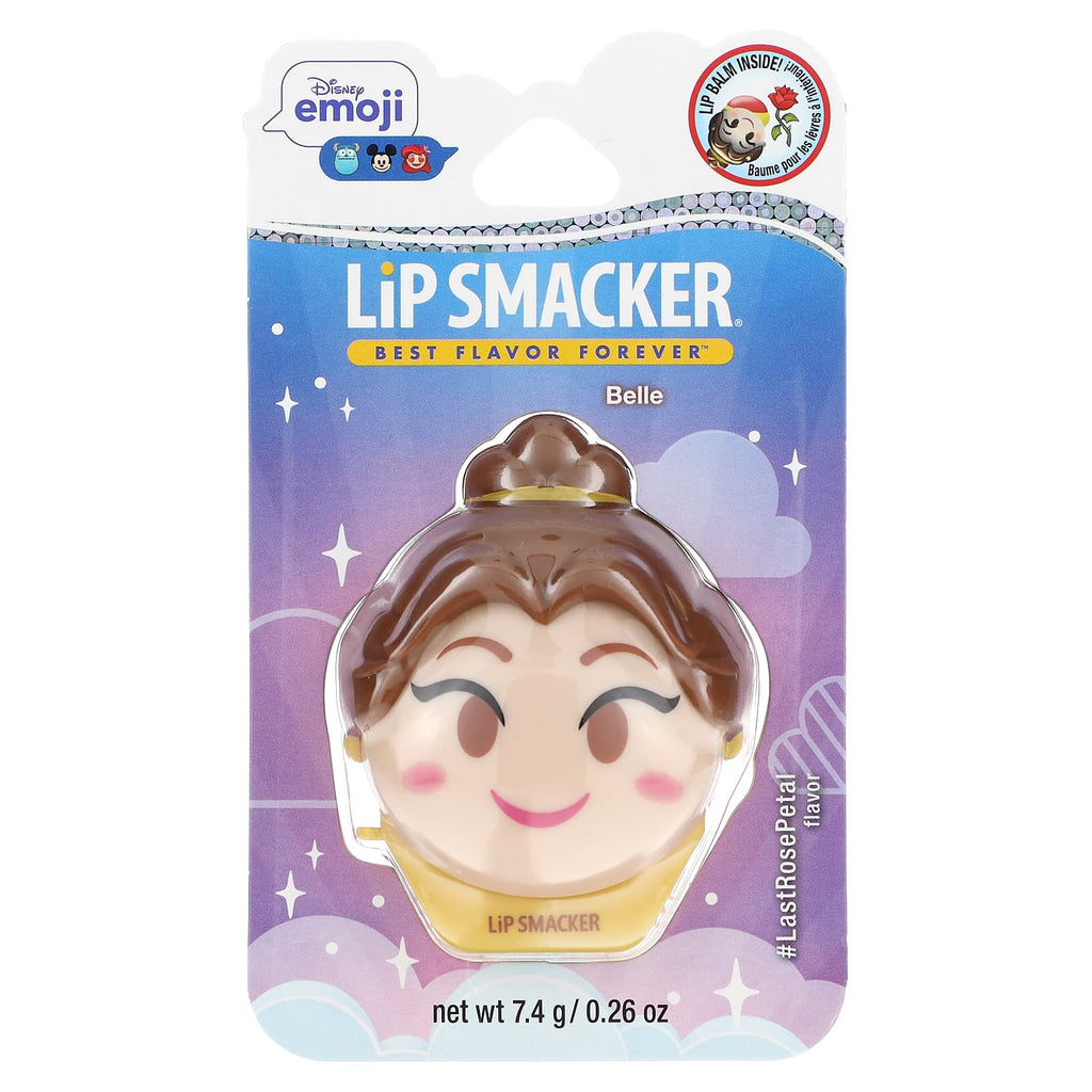 Lip Smacker, Disney Emoji, Lip Balm, Belle, #LastRosePetal, 0.26 oz (7.4 g)