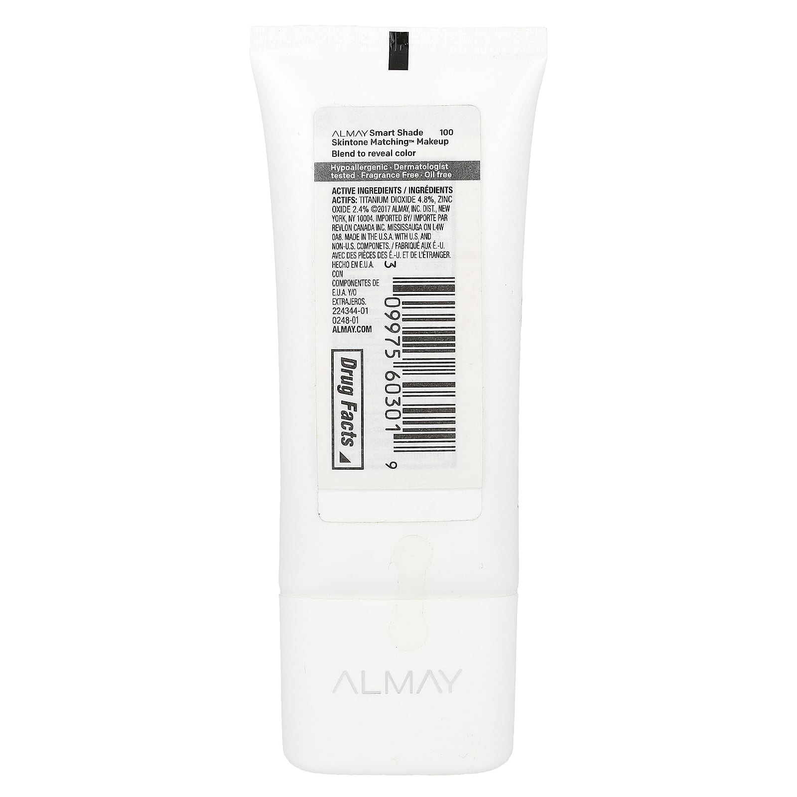 Almay, Smart Shade, Skintone Matching Makeup, SPF 15, 100 My Best Light, 1 fl oz (30 ml)
