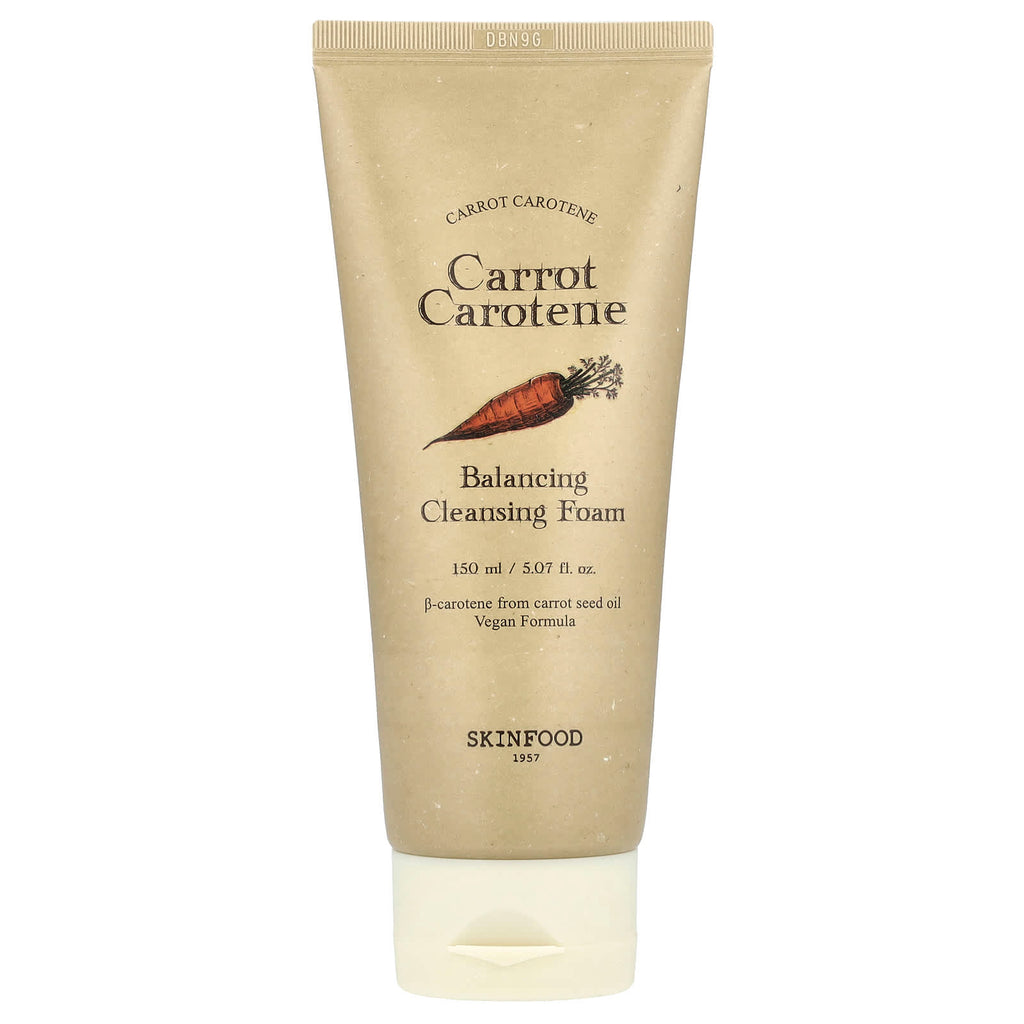 SKINFOOD, Carrot Carotene Balancing Cleansing Foam, 5.07 fl oz (150 ml)