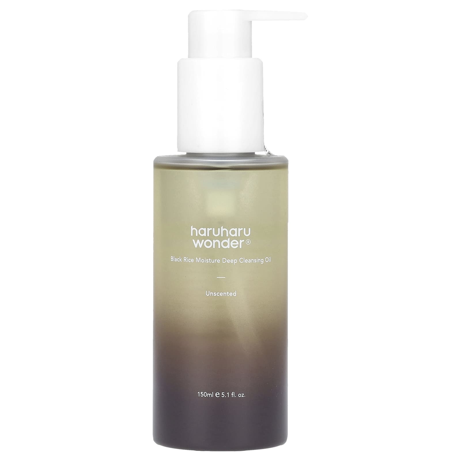 Haruharu, Wonder®, Black Rice Moisture Cleansing Oil, Unscented, 5.1 fl oz (150 ml)