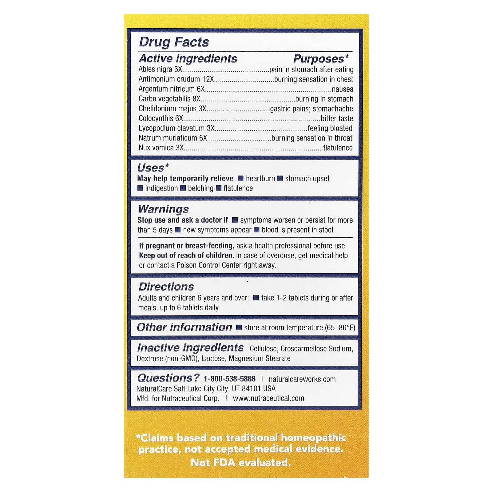 NaturalCare, RefluxAway, 60 Tablets 