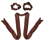 Kitsch, The Satin Heatless Curling Set, Extra Large, Chocolate, 1 Set