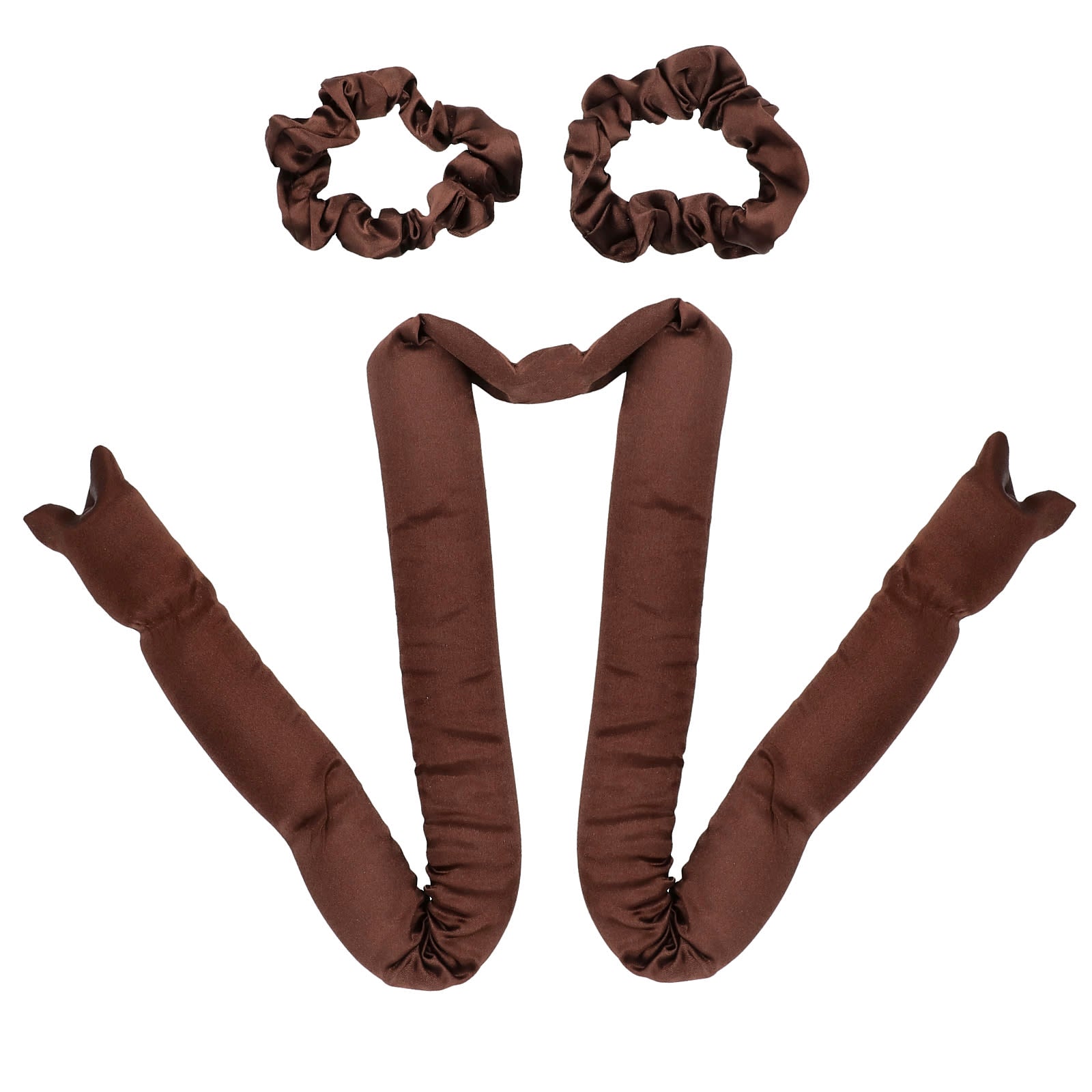 Kitsch, The Satin Heatless Curling Set, Extra Large, Chocolate, 1 Set
