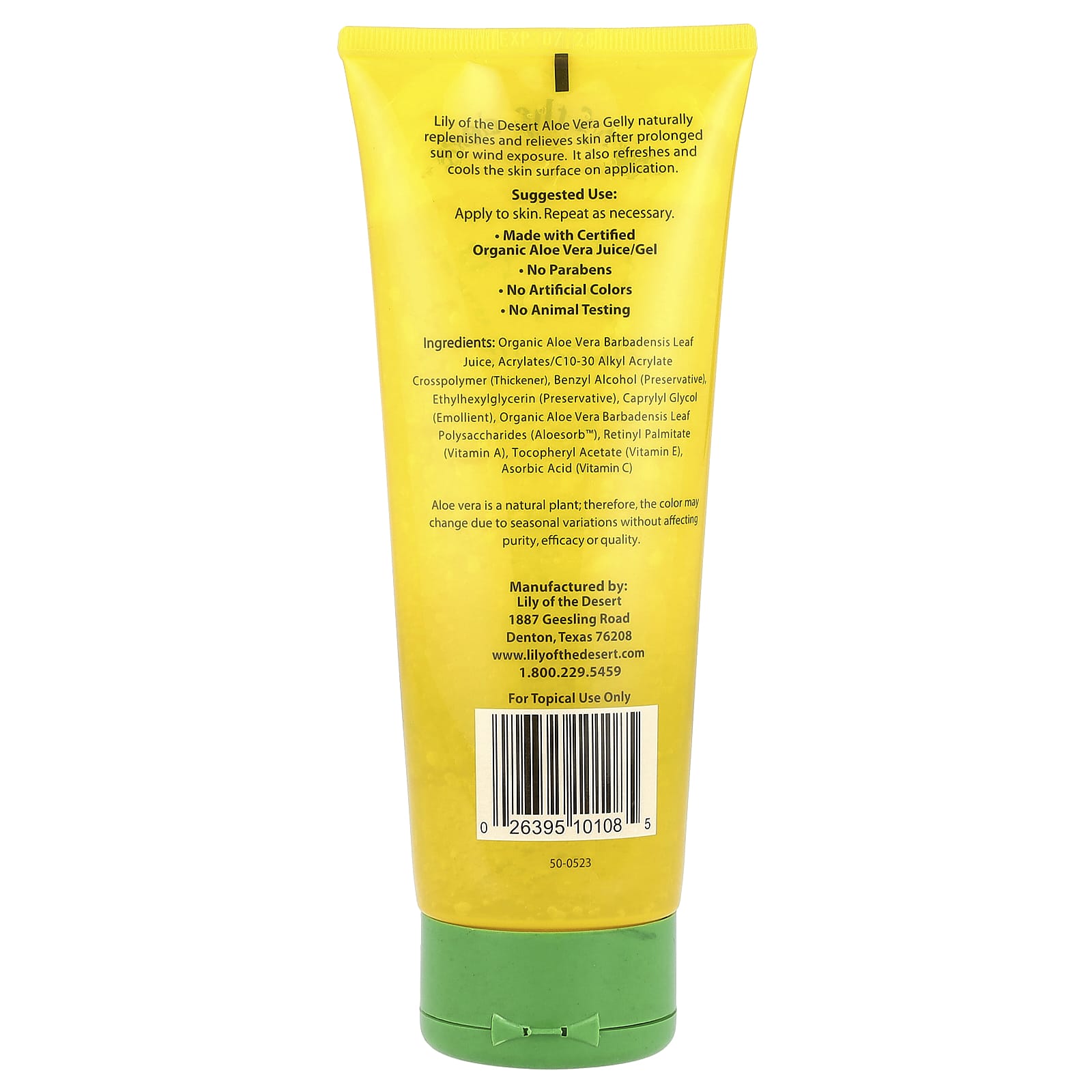 Lily of the Desert, 99% Aloe Vera Gelly, 8 oz (228 g)