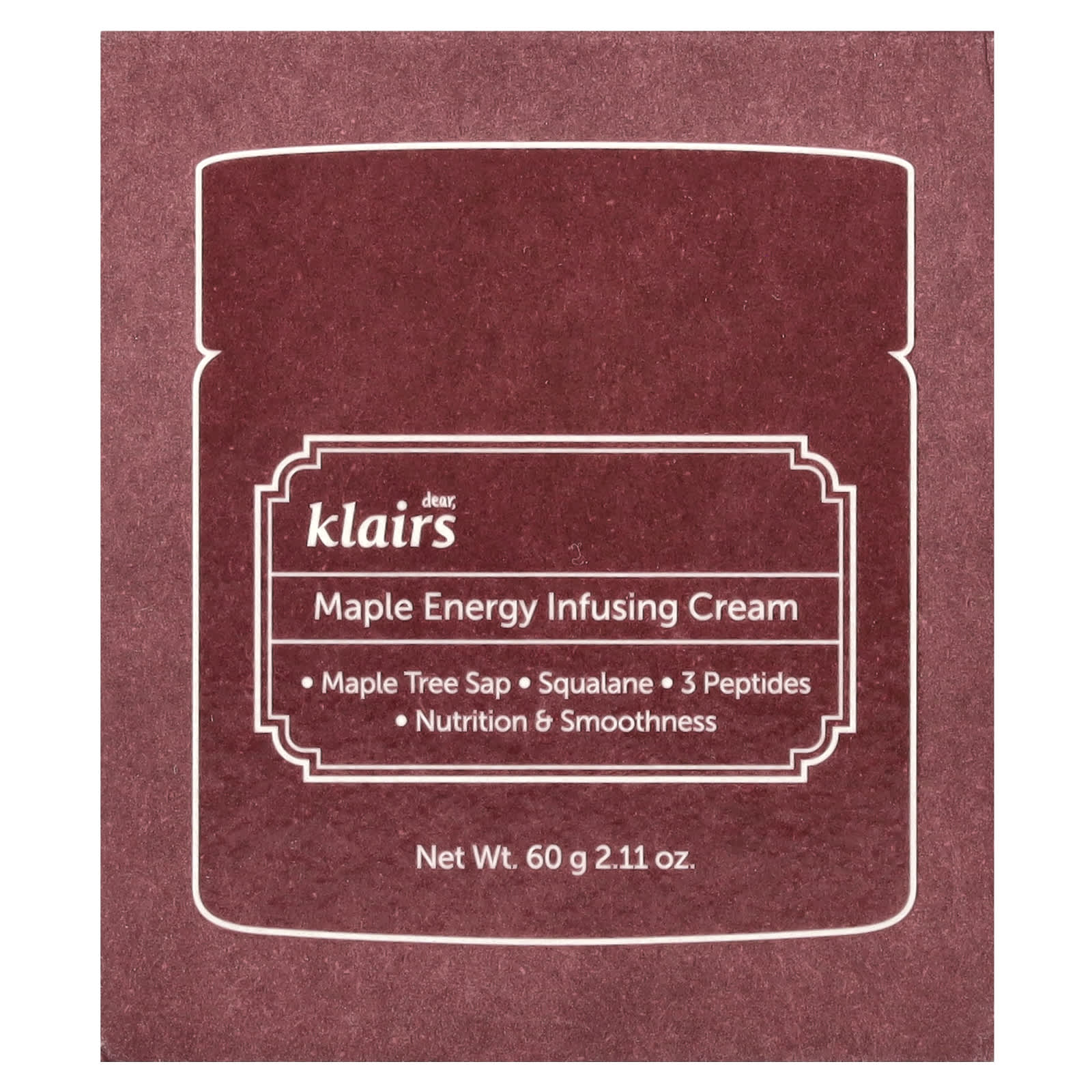 Dear, Klairs, Maple Energy Infusing Cream, 2.11 oz (60 g)