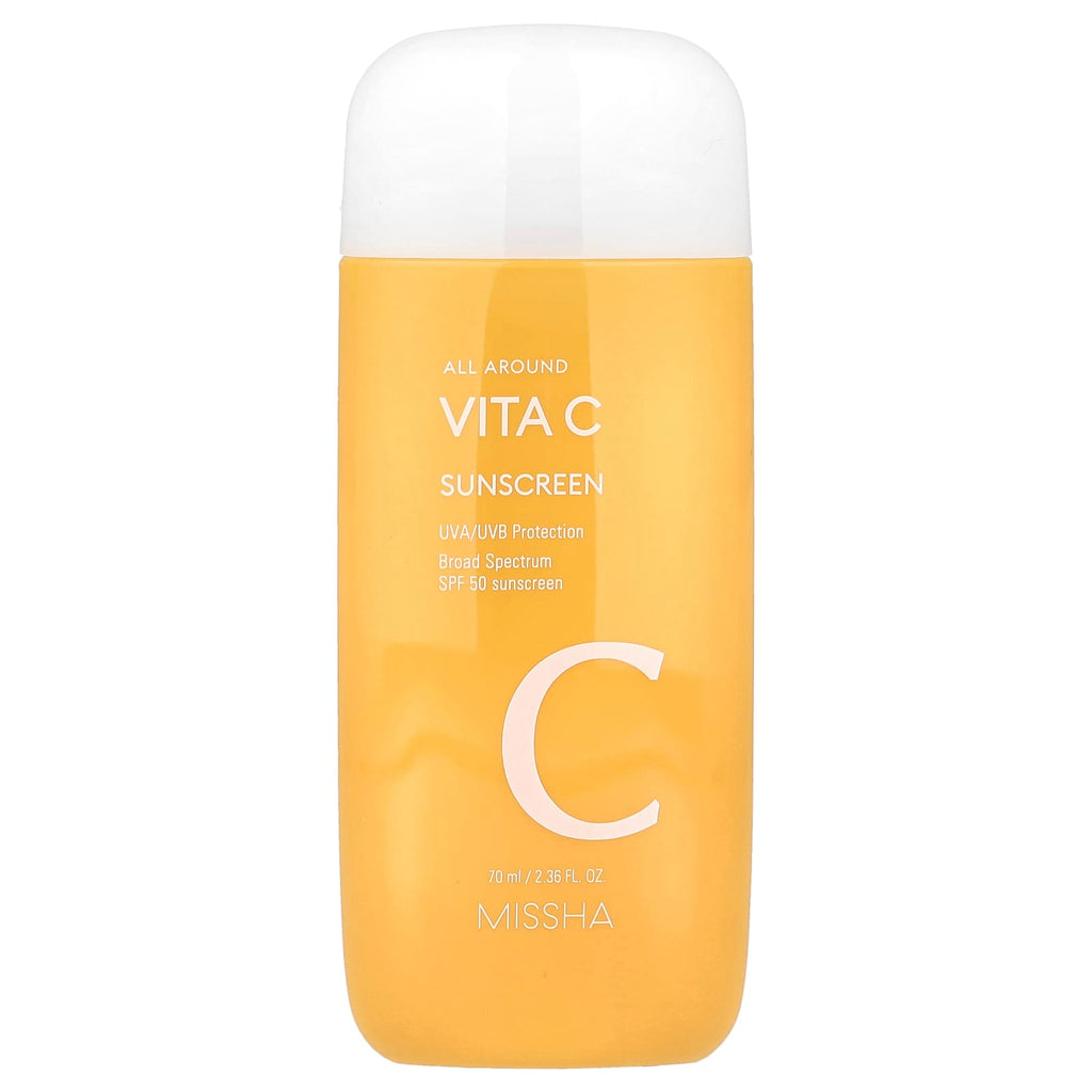 Missha, All Around Vita C Sunscreen, SPF 50, 2.36 fl oz (70 ml)