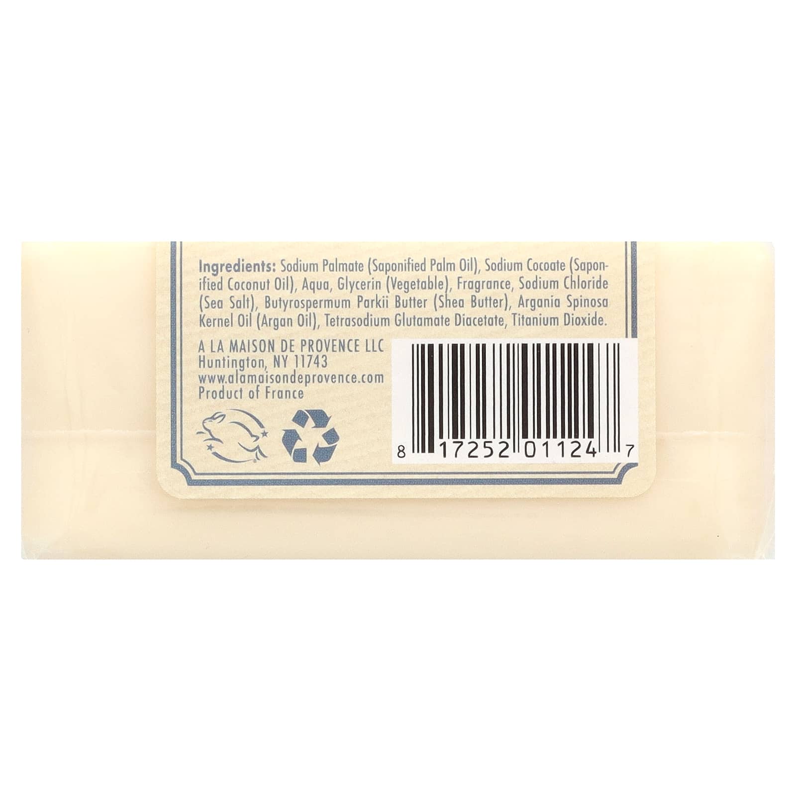 A La Maison de Provence, Hand & Body Bar Soap, Fresh Sea Salt, 8.8 oz (250 g)