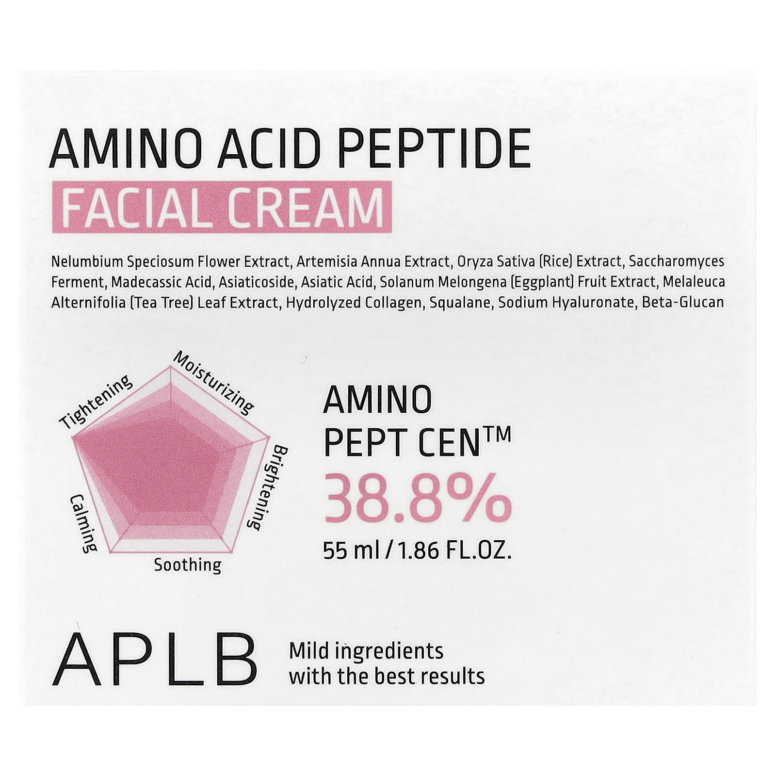 APLB, Amino Acid Peptide Facial Cream, 1.86 fl oz (55 ml)