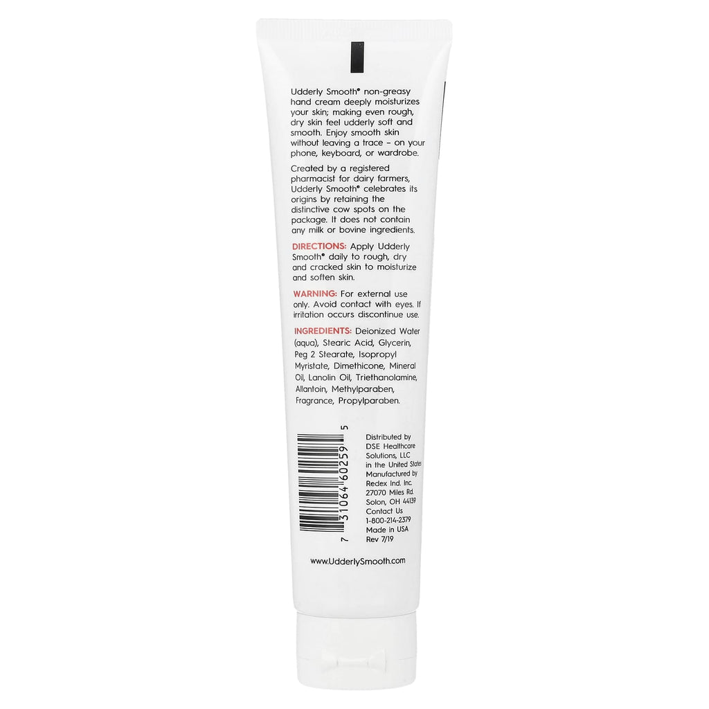 Udderly Smooth, Hand Cream, Original Formula, 4 oz (114 g)