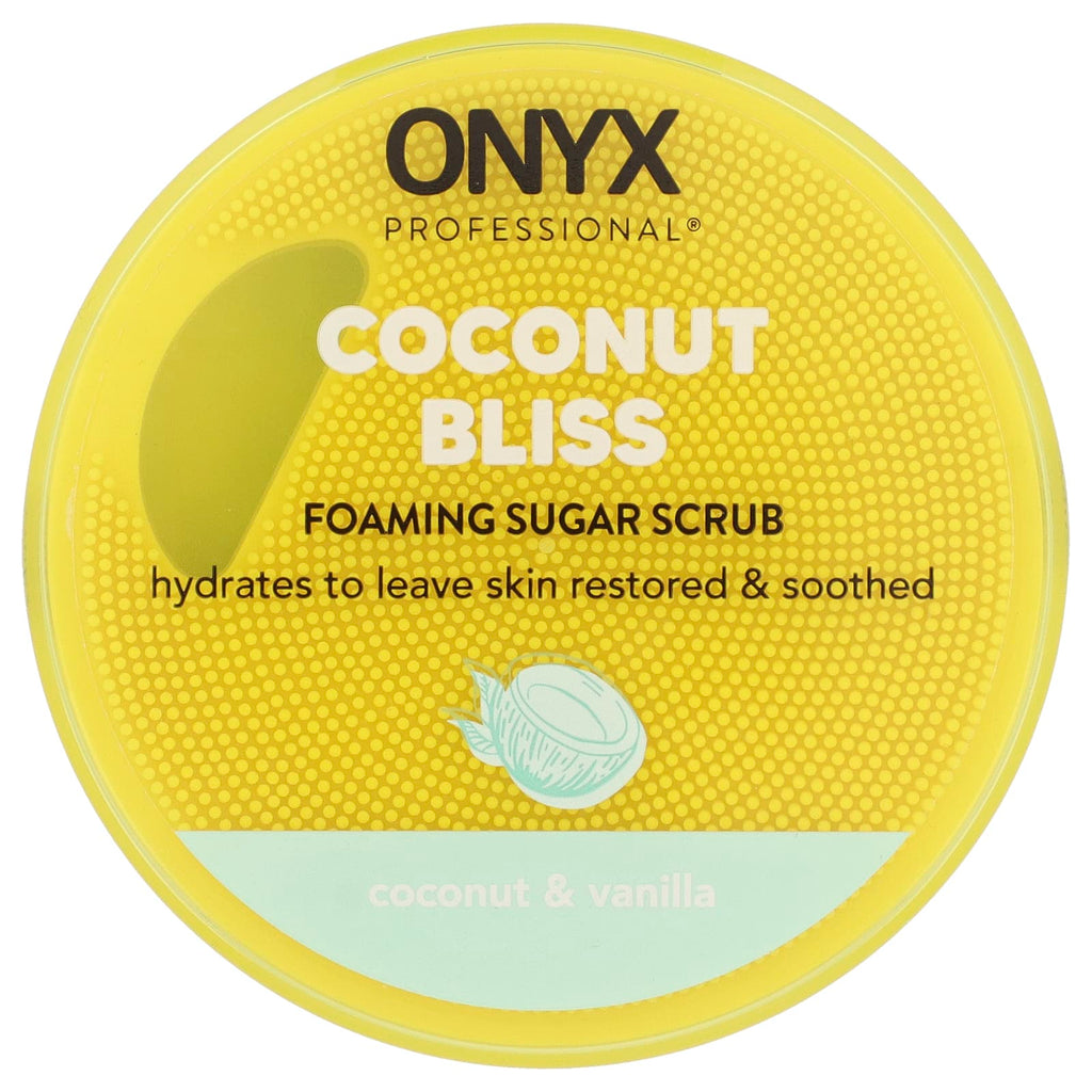 Onyx Professional, Coconut Bliss, Foaming Sugar Scrub, Coconut & Vanilla, 16 oz (453 g)