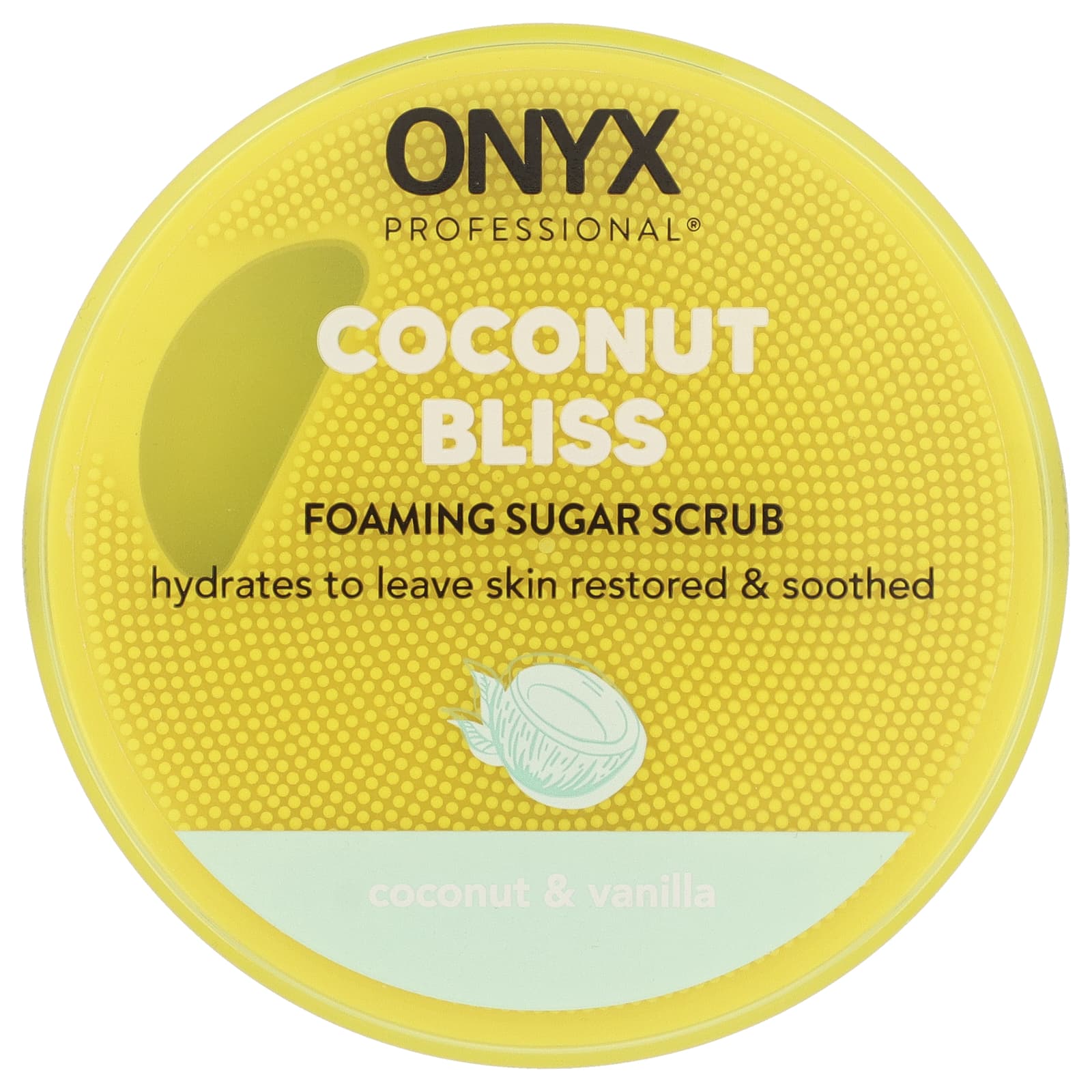 Onyx Professional, Coconut Bliss, Foaming Sugar Scrub, Coconut & Vanilla, 16 oz (453 g)