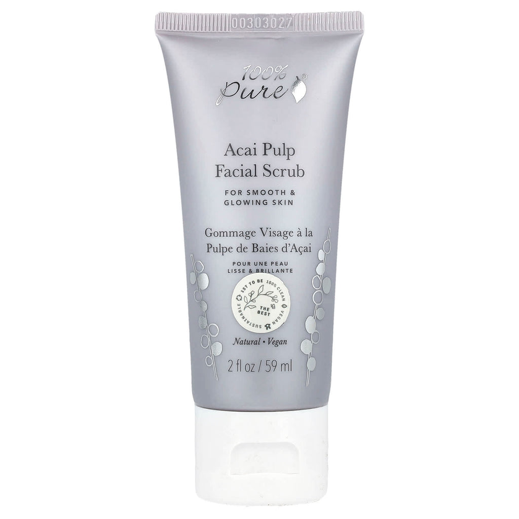 100% PURE, Acai Pulp Facial Scrub, 2 fl oz (59 ml)