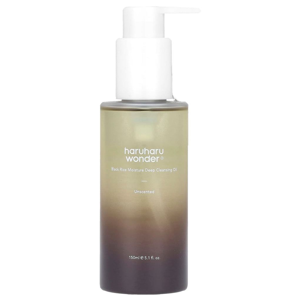 Haruharu, Wonder®, Black Rice Moisture Cleansing Oil, Unscented, 5.1 fl oz (150 ml)