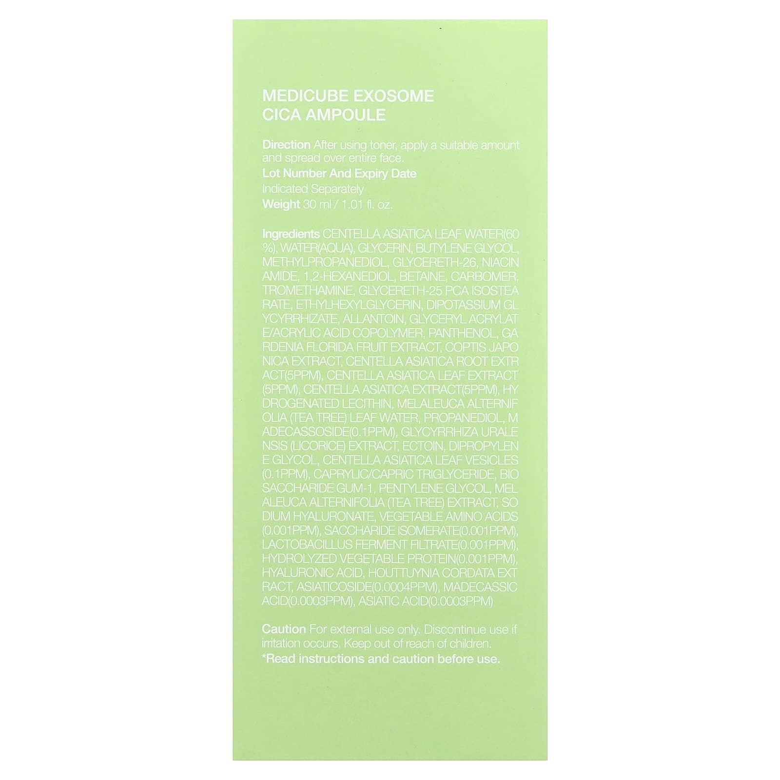 Medicube, Exosome Cica Ampoule , 1.01 fl oz (30 ml)