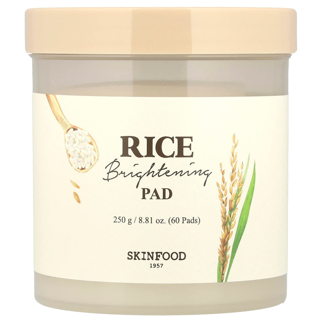 SKINFOOD, Rice Brightening Pad, 60 Pads