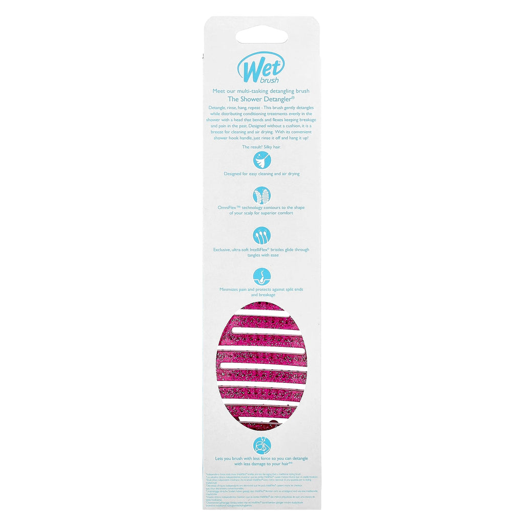 Wet Brush, Shower Detangler®, Pink Glitter, 1 Brush