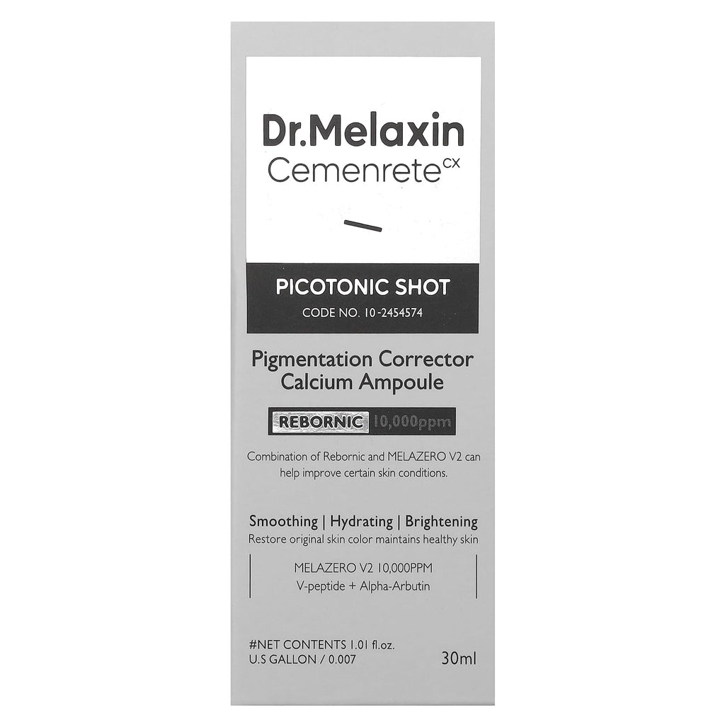 Dr.Melaxin, Cemenrete, Picotonic Shot Pigmentation Corrector Calcium Ampoule, 1.01 fl oz (30 ml)