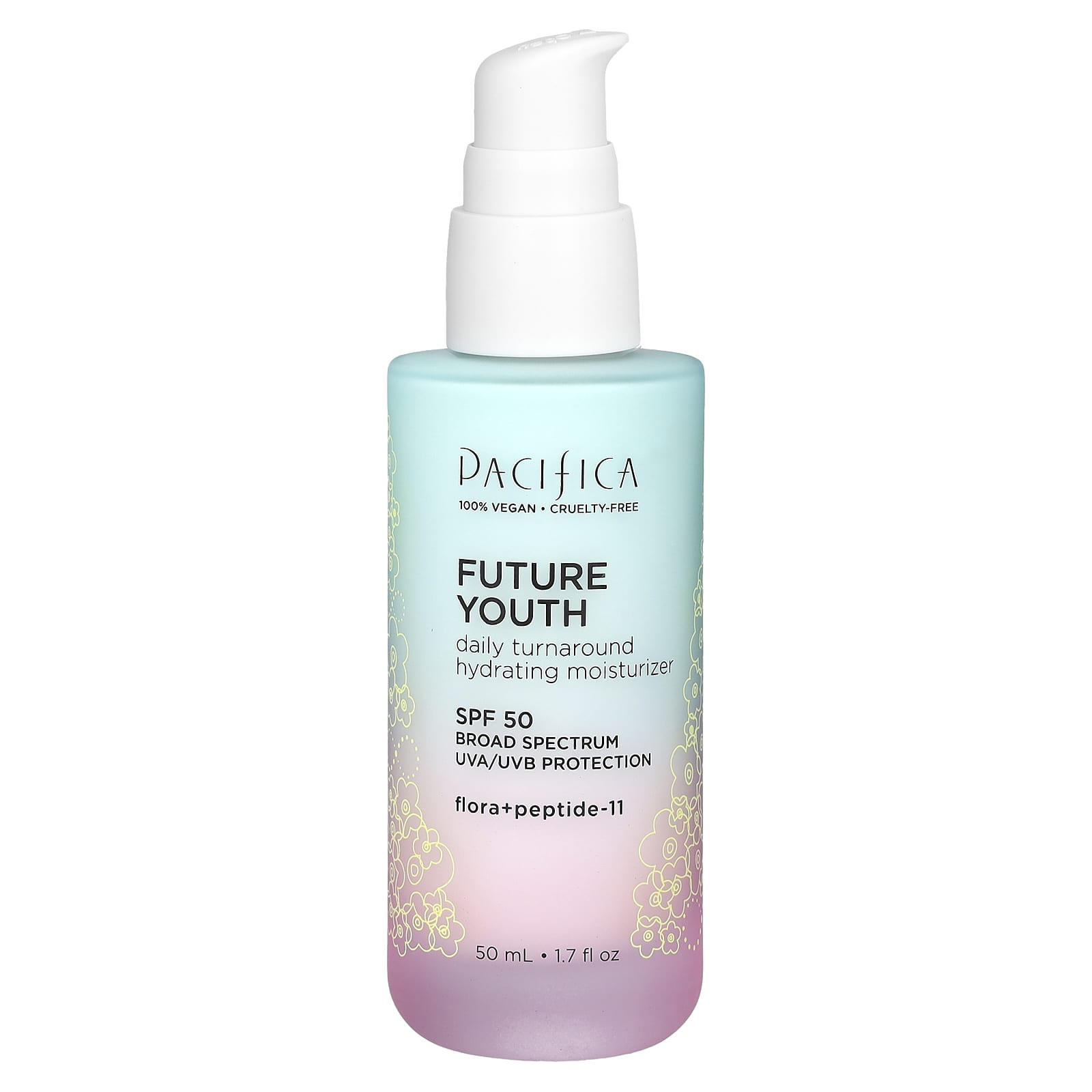 Pacifica, Future Youth, Daily Turnaround Hydrating Moisturizer, SPF 50, 1.7 fl oz (50 ml)