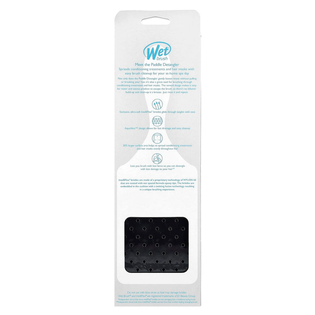 Wet Brush, Paddle Detangler, All Hair Types, Black, 1 Brush