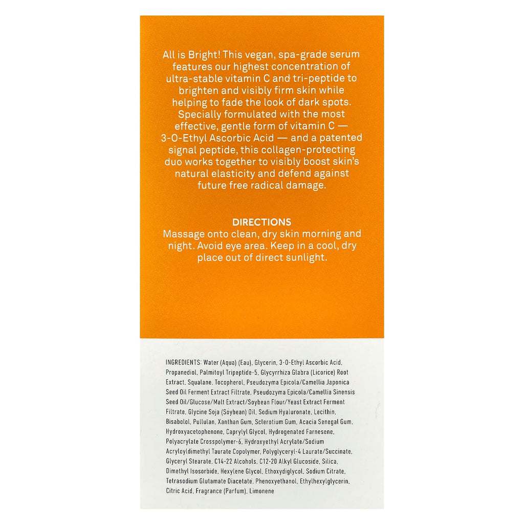 Bliss, Bright Idea, Brightening Serum with Vitamin C & Tri-Peptides, 1 fl oz (30 ml)