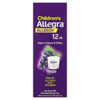 Allegra, Children's Allergy, 12 HR, Ages 2 Years & Older, Grape, 30 mg, 8 fl oz (240 ml)