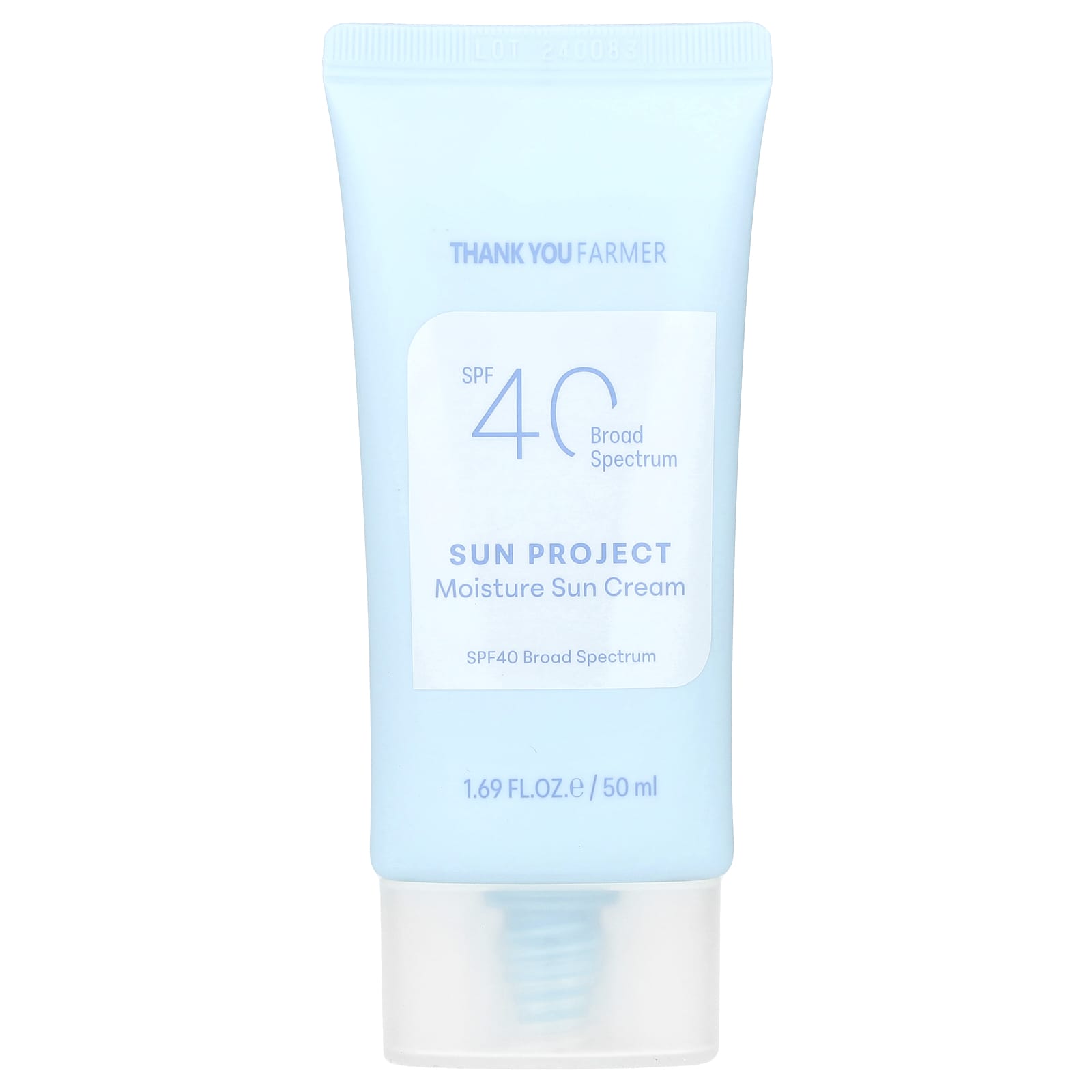 Thank You Farmer, Sun Project, Moisture Sun Cream, SPF 40, 1.69 fl oz (50 ml)