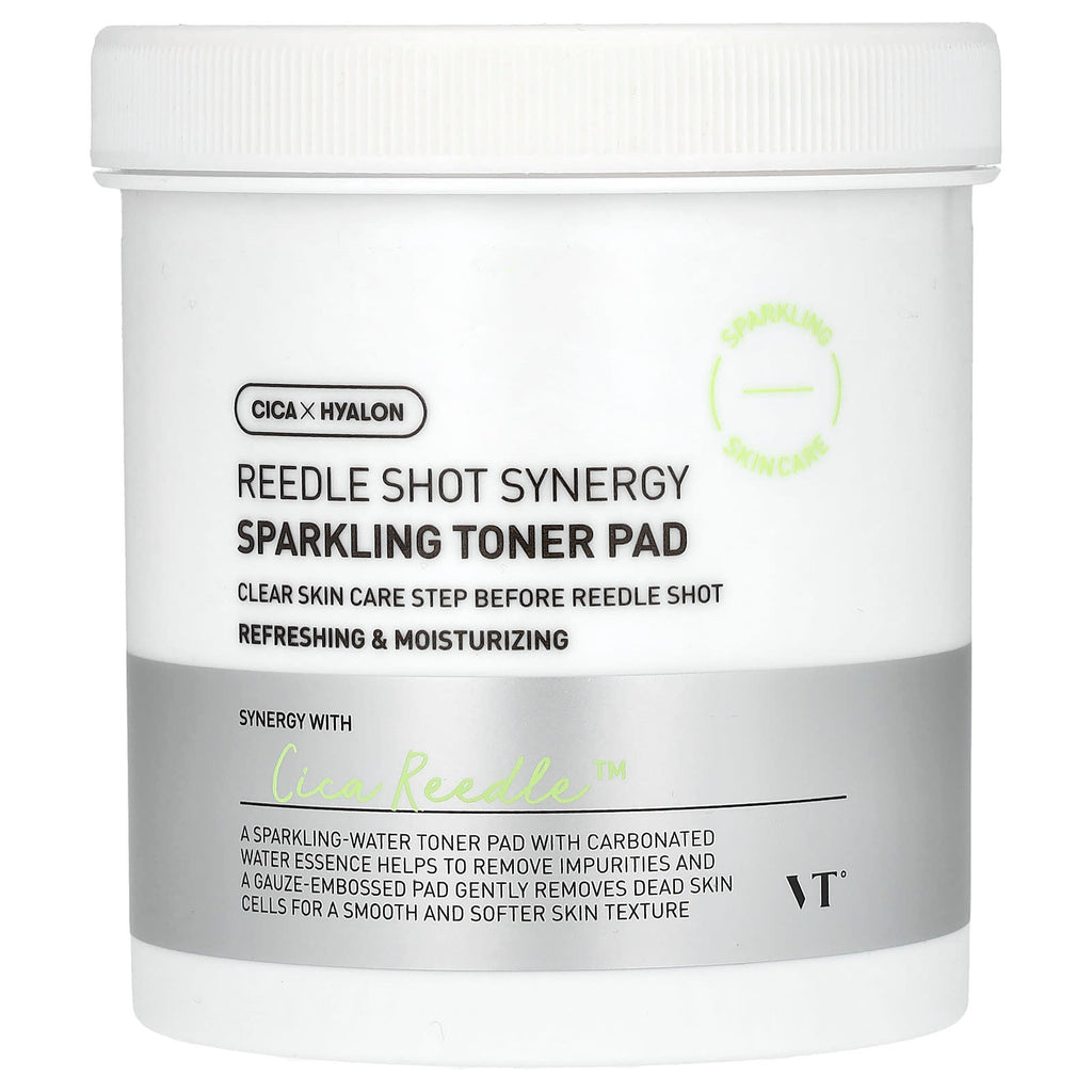 VT Cosmetics, Reedle Shot Synergy, Sparkling Toner Pad, 80 Pads