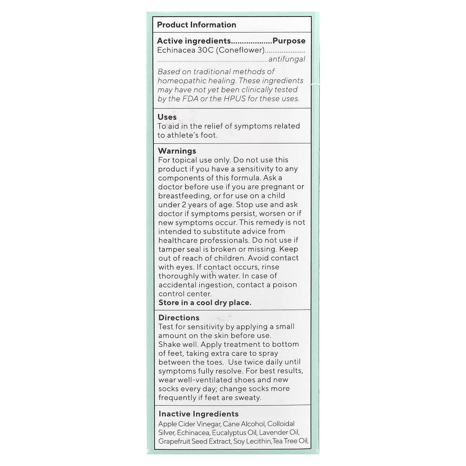 Marie Originals, The Bioactive Athletes Foot Spray, 1 fl oz (29 ml)